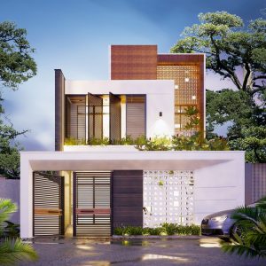 Thiết kế thi công nhà phố Chị Nhung